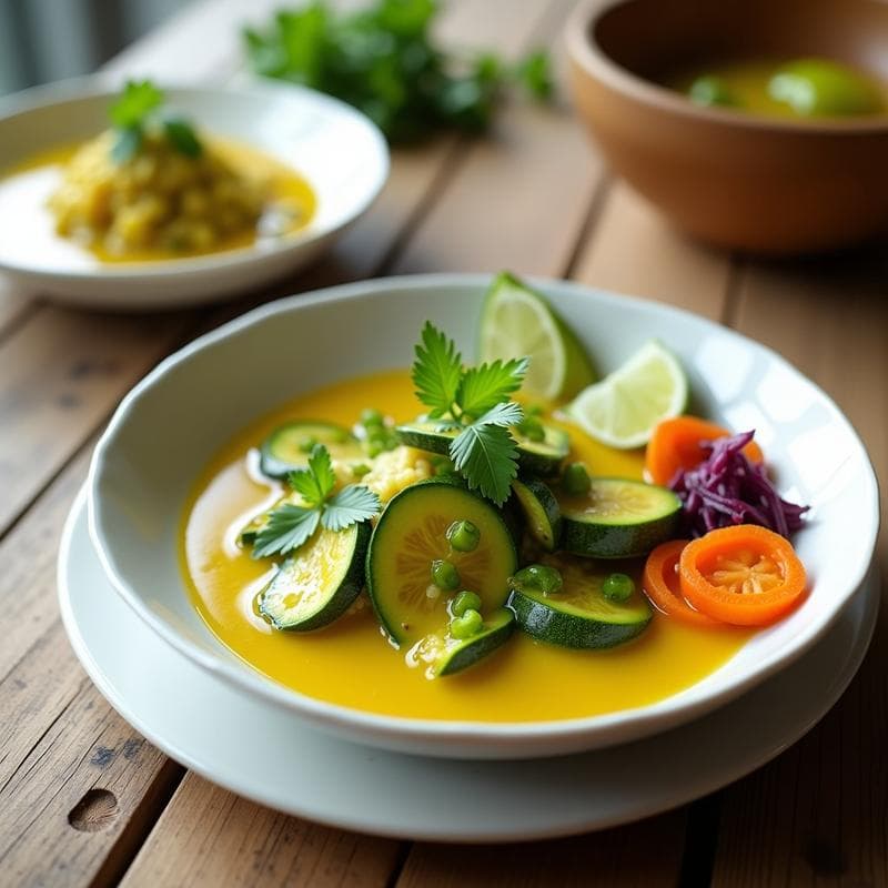 Cebiche Vegano de Calabacita con Zanahoria Encurtida: Receta Fresca y Sin Cocinar en 20 Minutos