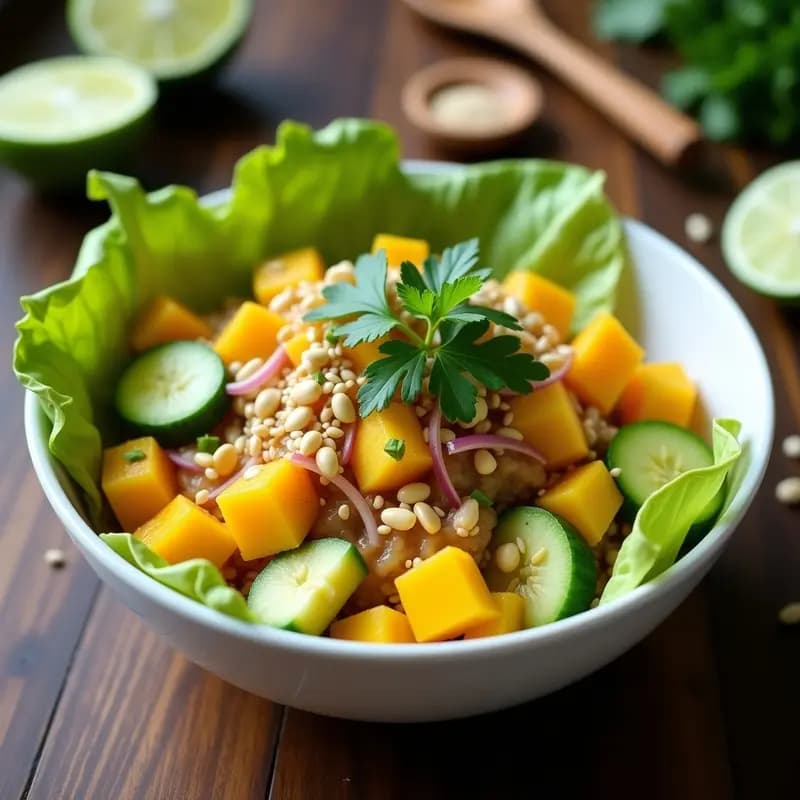 Cebiche Vegano de Mango y Leche de Tigre Cítrica: Receta Fresca y Sin Pescado