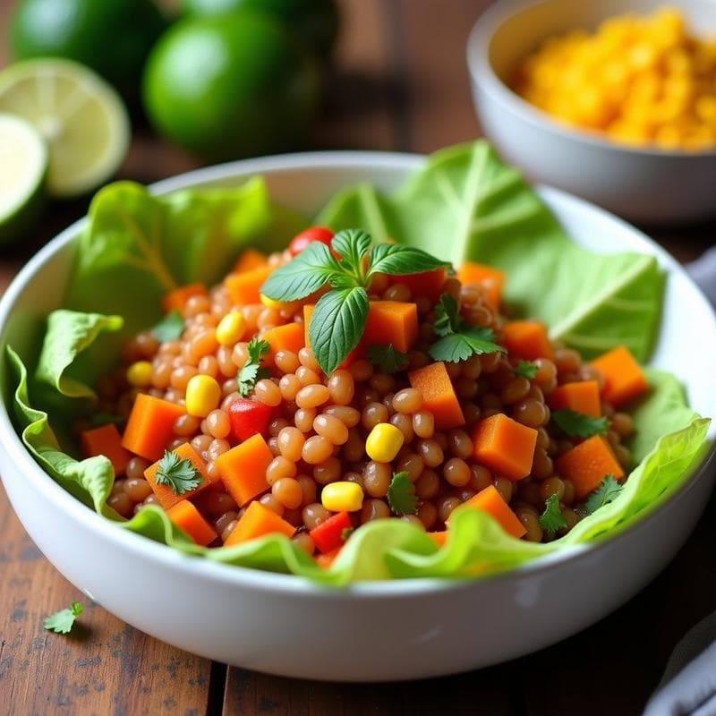 Cebiche Vegano de Lentejas Corail: Receta Peruana con Leche de Tigre en 15 Minutos