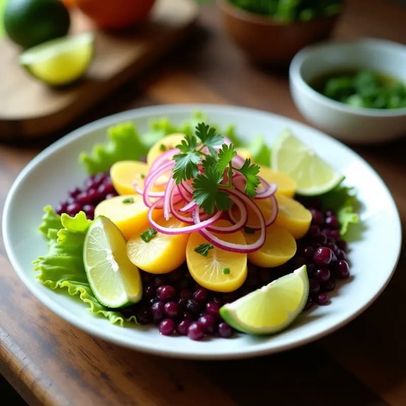 Cebiche Vegano de Coruja con Leche de Tigre: Receta Peruana Auténtica y Sin Pescado