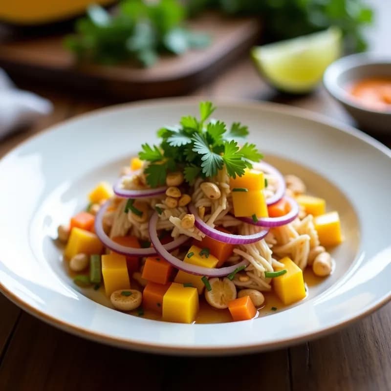 Cebiche Vegano de Jackfruit y Mango: Receta Peruana Sin Pescado y Alta en Fibra