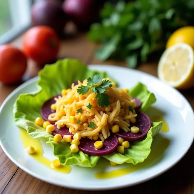 Cebiche Vegano de Jackfruit y Maracuyá: Receta Peruana Fresca y Sin Pescado en 20 Minutos
