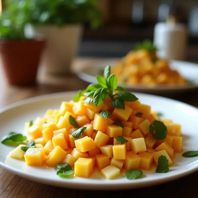Cebiche Vegano de Mango y Papaya: Receta Fresca con Toque Cítrico y Sin Cocción