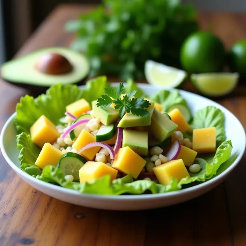 Cebiche Vegano de Piña y Pepino: Receta con Toque Tropical en 15 Minutos