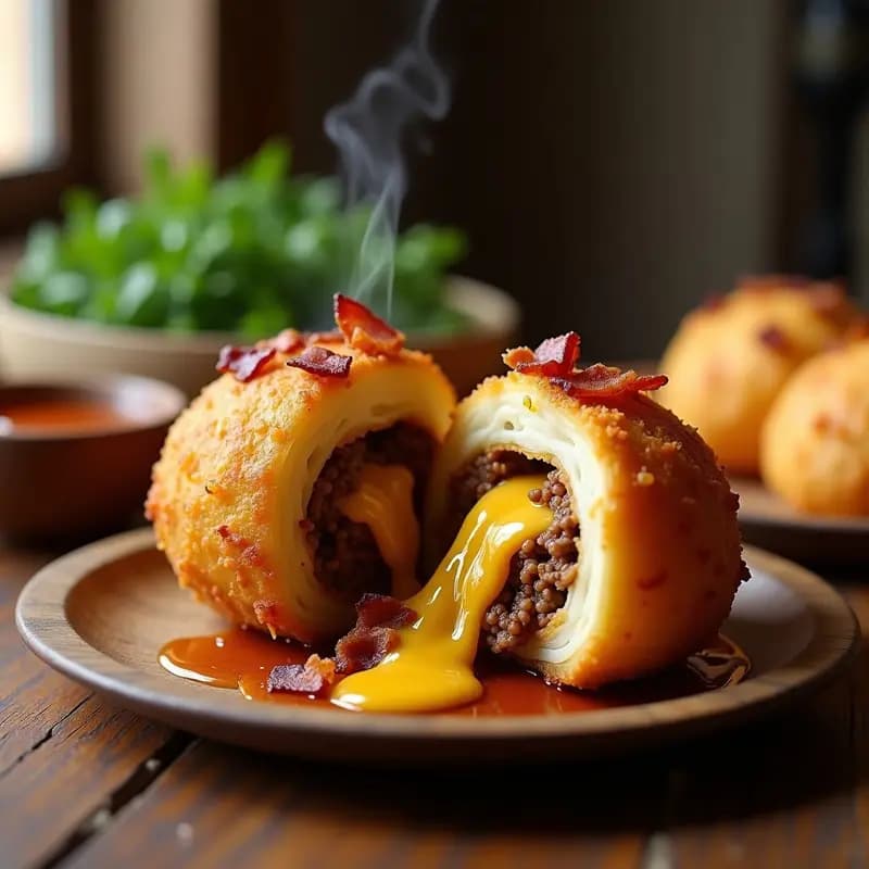 Cebolla Gigante Rellena de Carne, Queso y Bacon: Un Plato que es una Experiencia