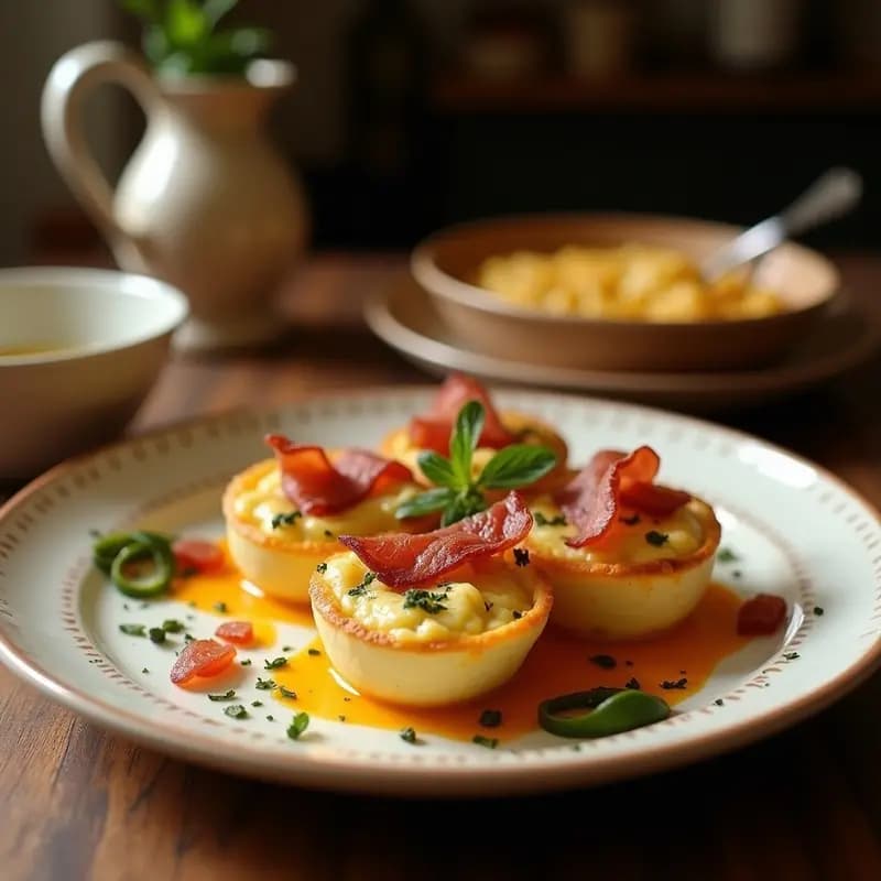 Cebolla Volcán: Queso Fundido y Bacon entre Capas de Cebolla Crujiente