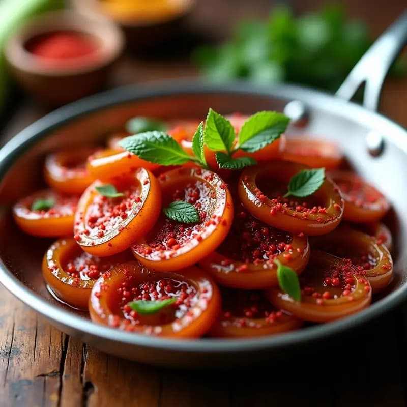 Sumac Onions: Cebollas Caramelizadas con Especias Persas para Hamburguesas y Bowls