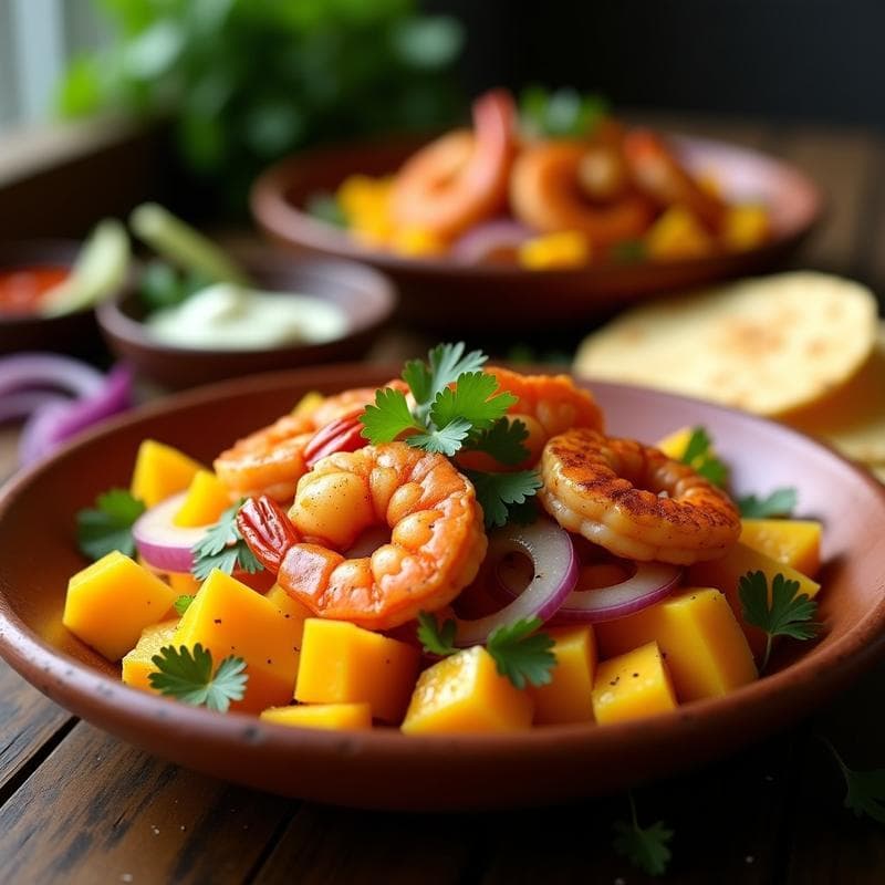 Ceche de Camarones al Mango y Chili: Receta Peruana en Airfryer con Toque Picante