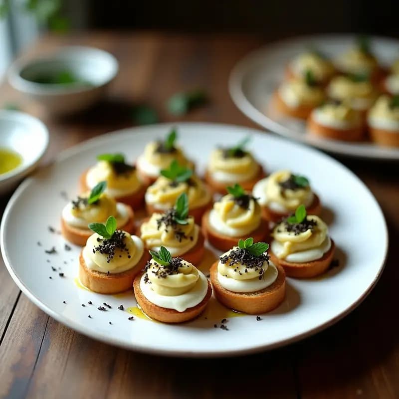 Cechetti de Alcachofa y Trufa Negra: Aperitivo Italiano Sin Horno en 15 Minutos