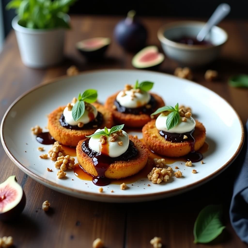 Cechetti de Berenjena Asada y Ricotta con Mermelada de Higos: Entrante Italiano en Airfryer