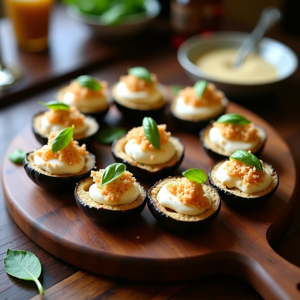 Cechetti de Berenjena y Ricotta con Miel de Trufa: Aperitivo Italiano en Airfryer