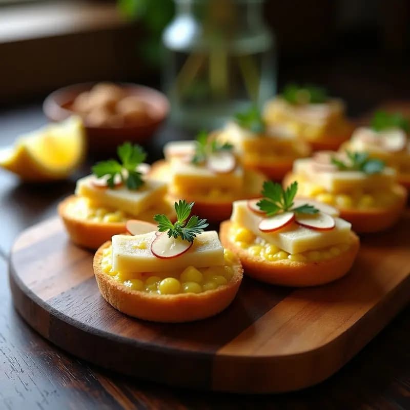 Cechetti Veneziana: Bocadillos Italianos de Bacalao y Polenta en Barcelo