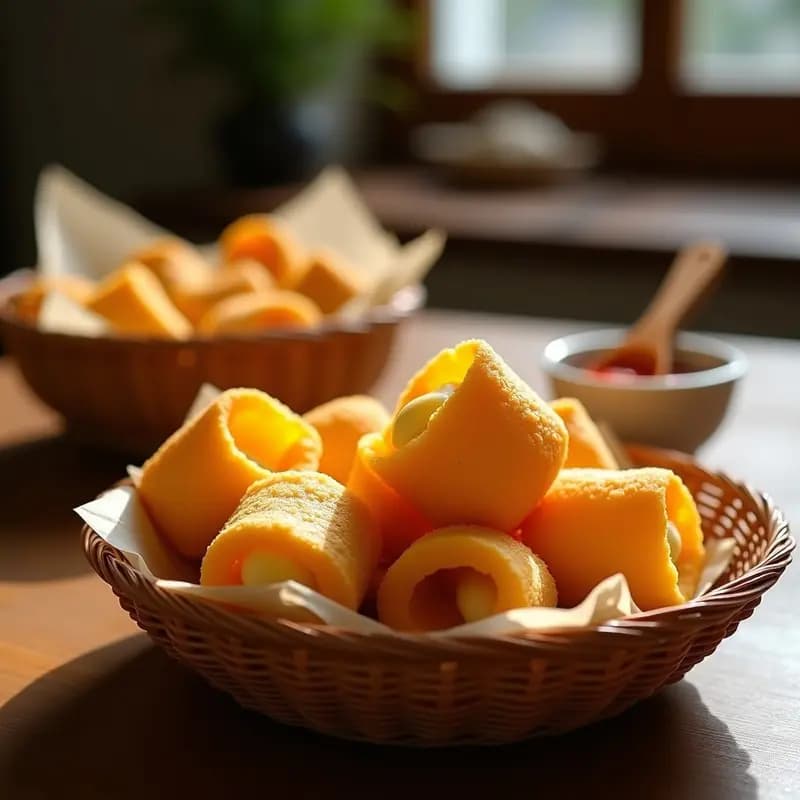 Cechetti Venezolano de Yuca y Queso de Mano: Aperitivo Tradicional Frito en Airfryer