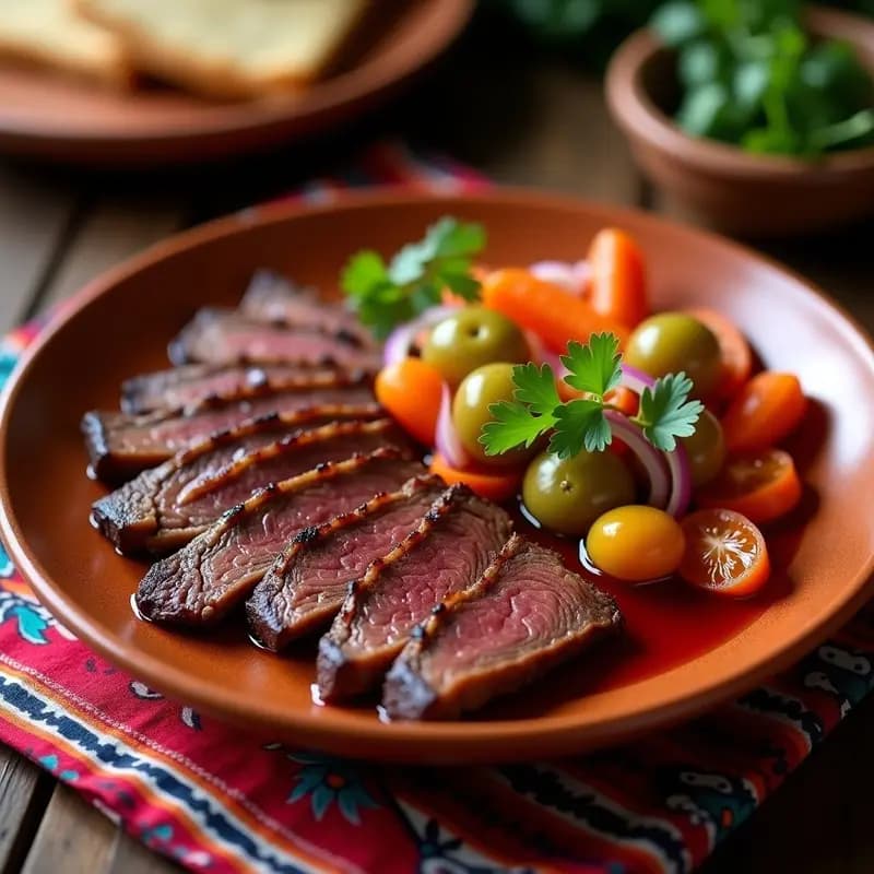 Cecina con Encurtidos Michoacana: Receta Tradicional en 30 Minutos con Toque Ahumado
