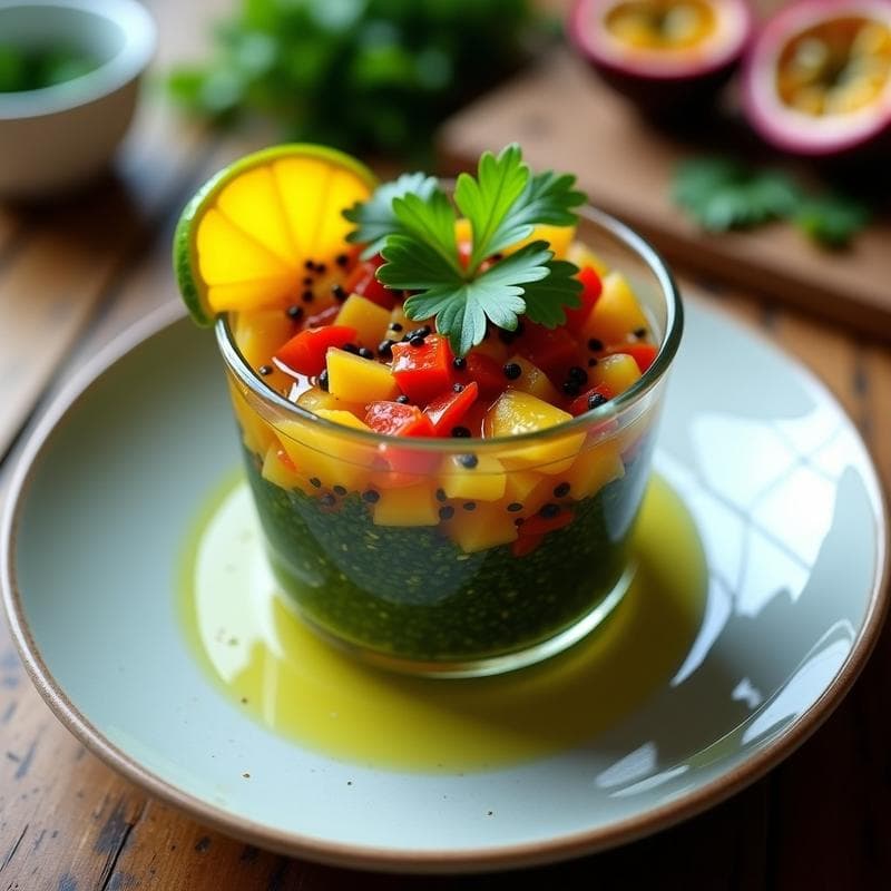 Ceiche de Algas Wakame y Maracuyá: Receta Vegana y Baja en Calorías en 15 Minutos