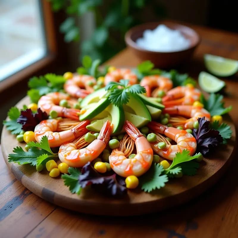 Ceiche de Camarón al Limón con Aguacate: Receta Peruana Fresca y tabla en 20 Minutos