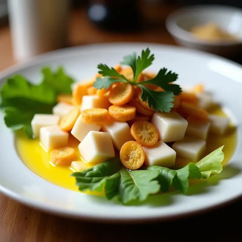 Ceiche Peruano de Corvina con Leche de Tigre y Camote: Receta Fría y Refrescante