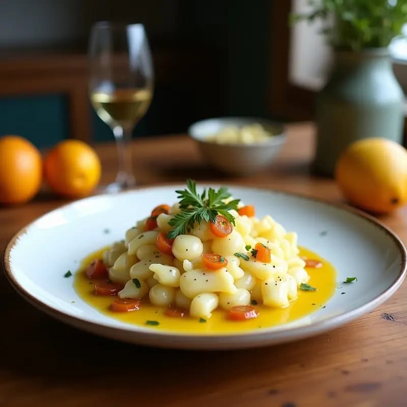 Celeriac Remoulade con Manzana y Apio: Ensalada Francesa Crujiente