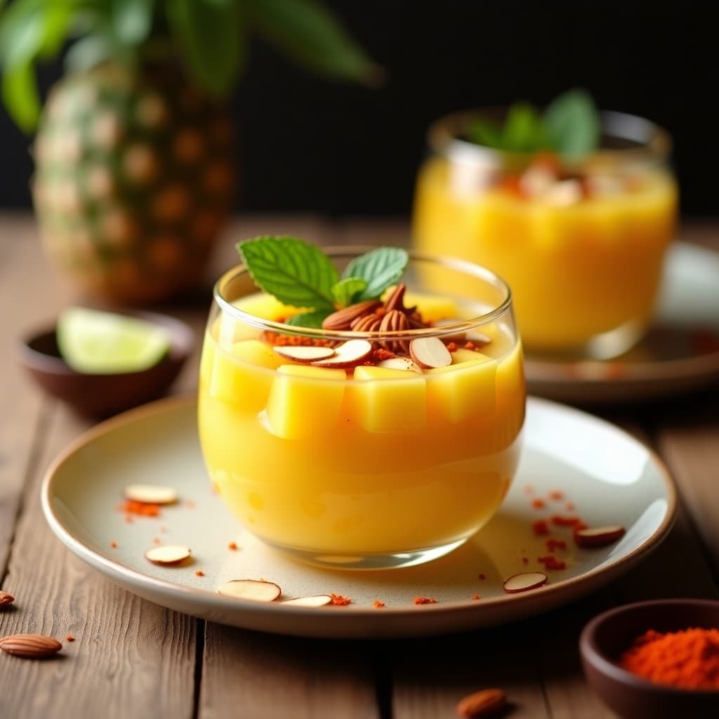 Celestial de Piña y Chile: Postre Mexicano Vegano con Toque Picante
