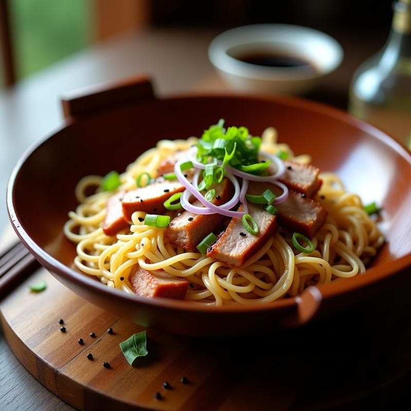 Cellophane Noodles con Cerdo y Brotes de Soja: Receta China en 15 Minutos