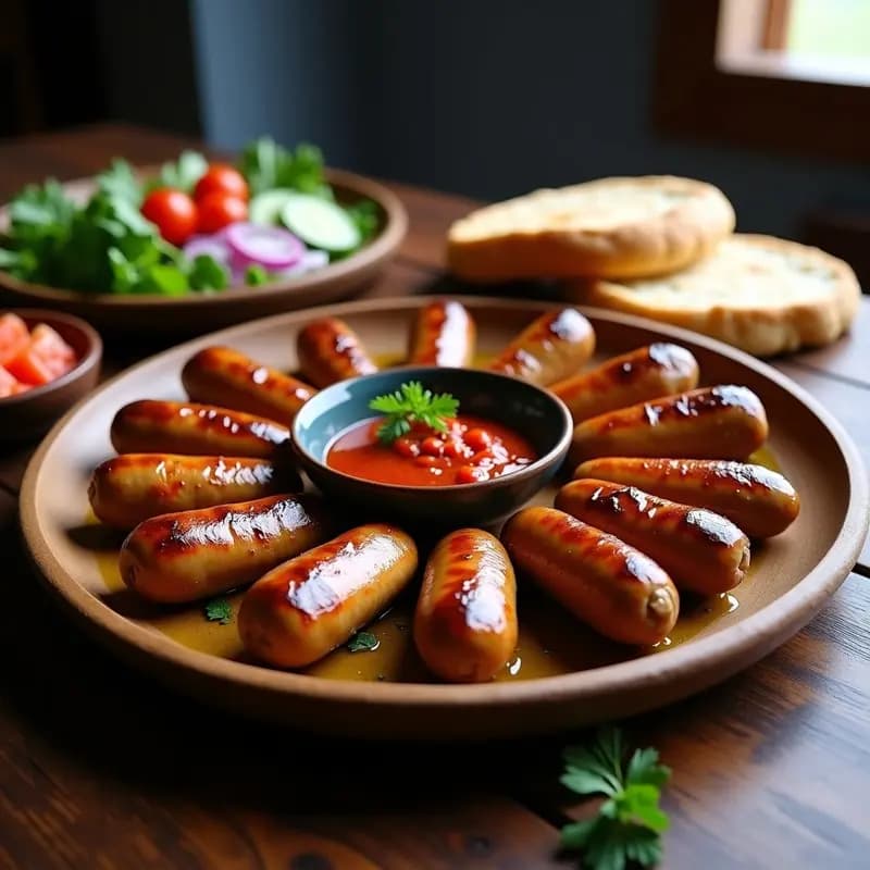 Cevapcici de Cordero y Hierbas: Receta Balcánica a la Parrilla en 15 Minutos