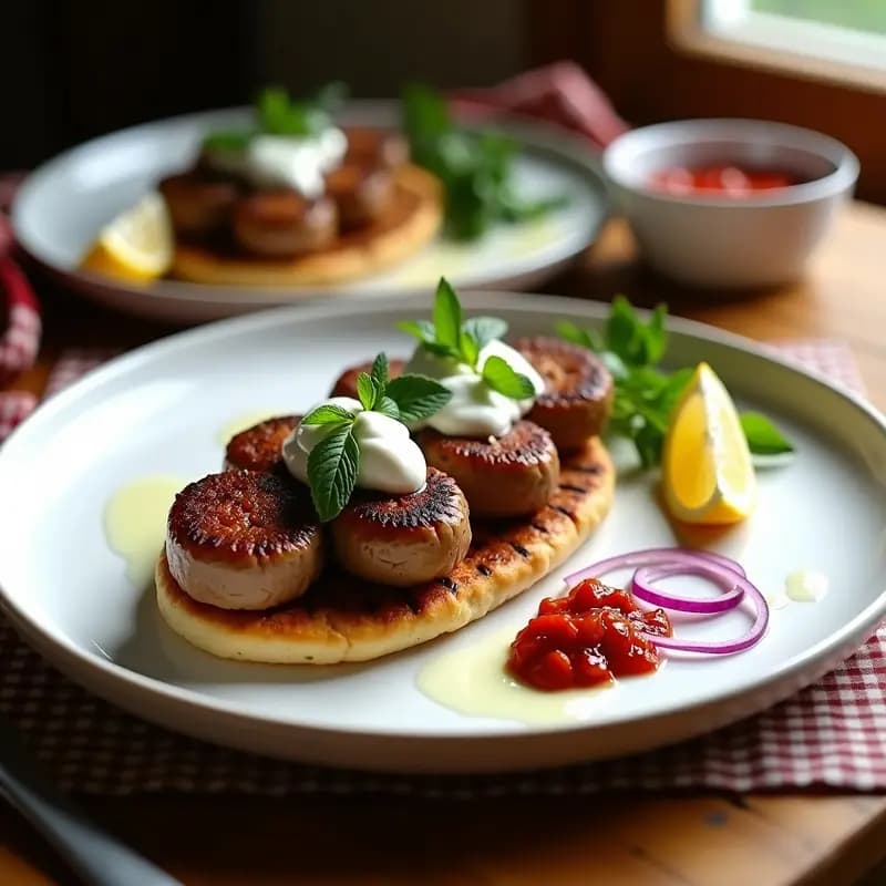 Cevapi Balcánico de Cordero y Hierbas: Hamburguesas de los Balcanes en Airfryer
