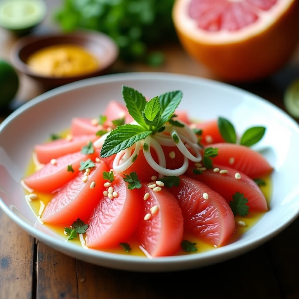 Ceviche de Alcachofa de Jerusalén y Pomelo Rosa: Entrante Peruano Vegano con Toque Ácido