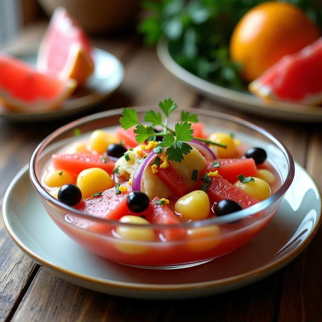 Ceviche de Corazón de Alcachofa y Pomelo: Receta Mediterránea Vegana con Toque Ácido