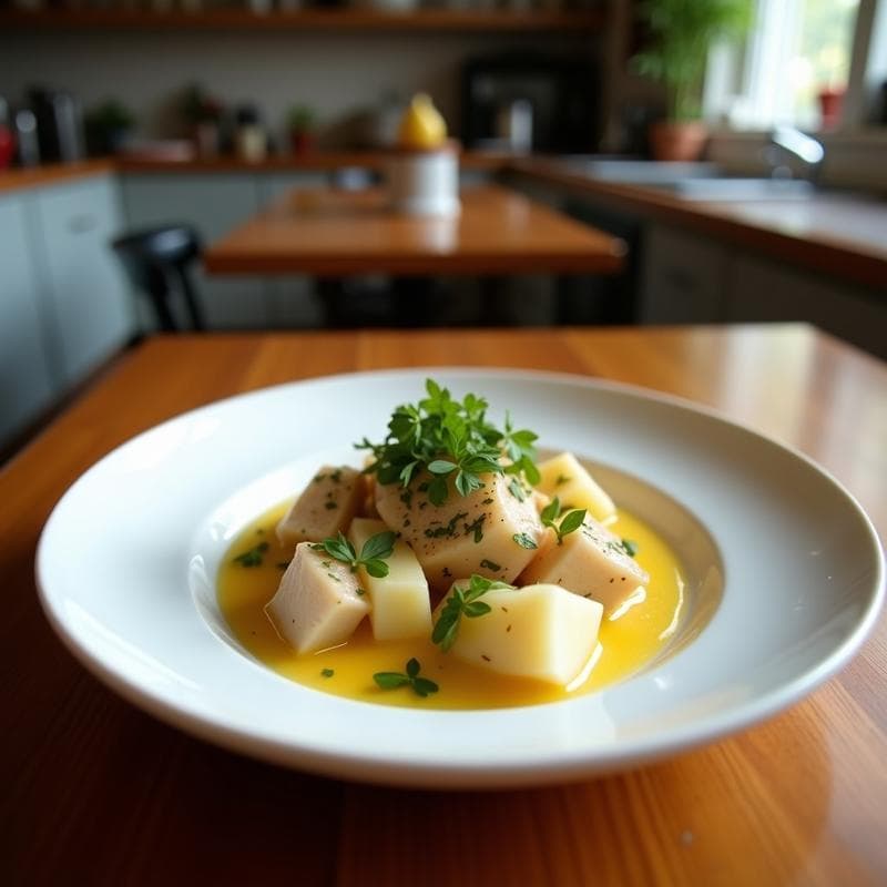 Ceviche de Atún Ahumado y Pepino con Leche de Tigre de Maracuyá: Receta Fusion Peruano-Japonesa