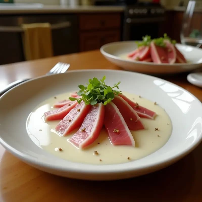 Ceviche de Atún con Leche de Coco y Cilantro: Receta Ecuatoriana Fresca y Keto