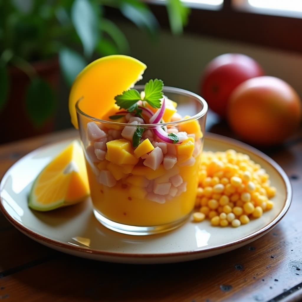 Ceviche de Atún con Mango y Ají Amarillo: Receta Peruana en Olla Exprés Sin Gluten