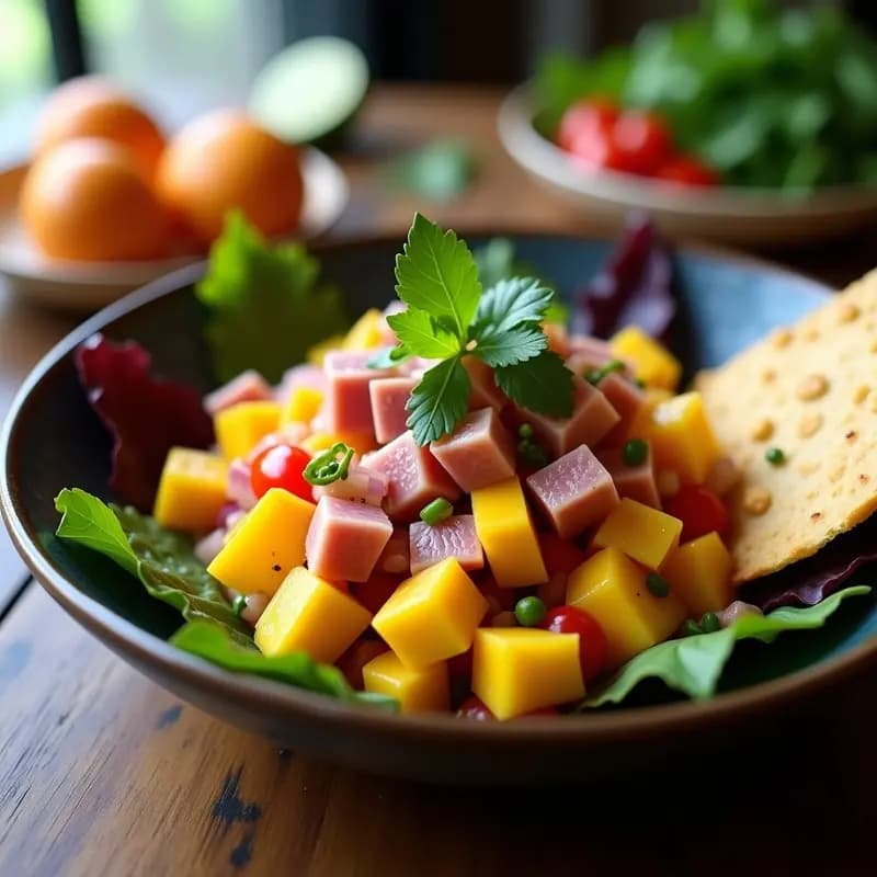 Ceviche de Atún con Mango y Chile piquín: Receta Peruana Fresca y Alta en Omega-3