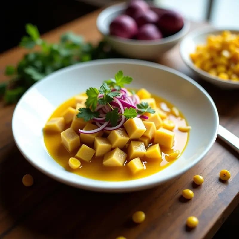 Ceviche de Atún con Maracuyá y Cúrcuma: Receta Peruana Antiinflamatoria y Alta en Omega-3