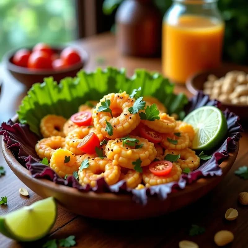 Ceviche de Camarón al Estilo Ecuadoriano: Receta con Leche de Tigre y Plátano Macho