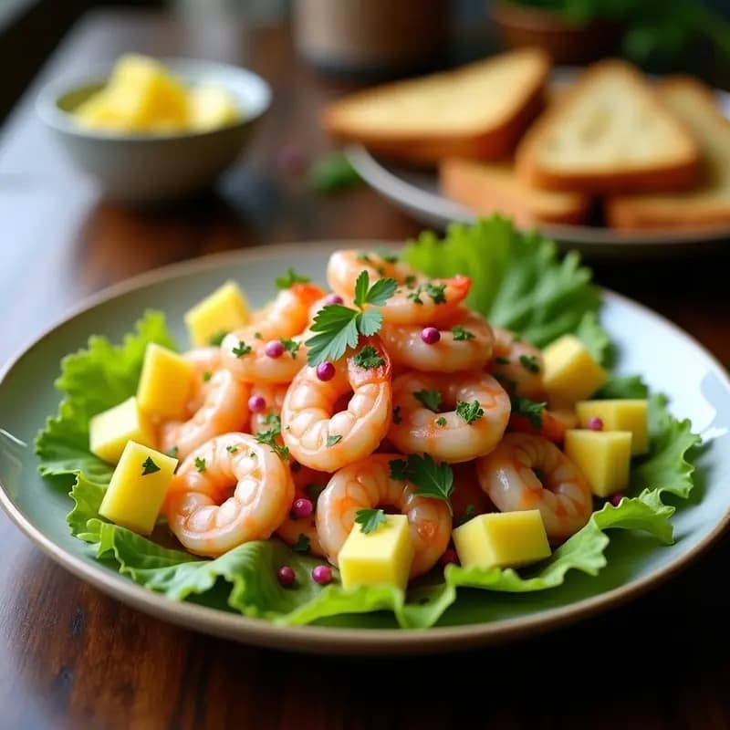 Ceviche de Camarón con Piña y Jengibre: Receta Peruana Fresca y Cítrica en 15 Minutos