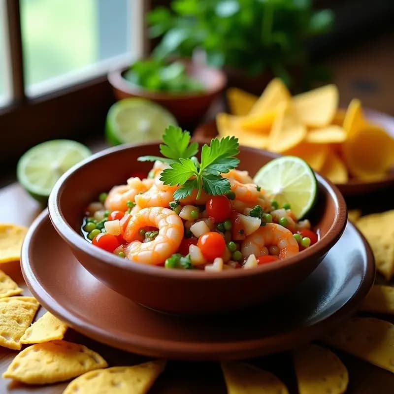 Ceviche de Camarón al Estilo Veracruzano: Receta Mexicana con Toque de Limón y Cilantro