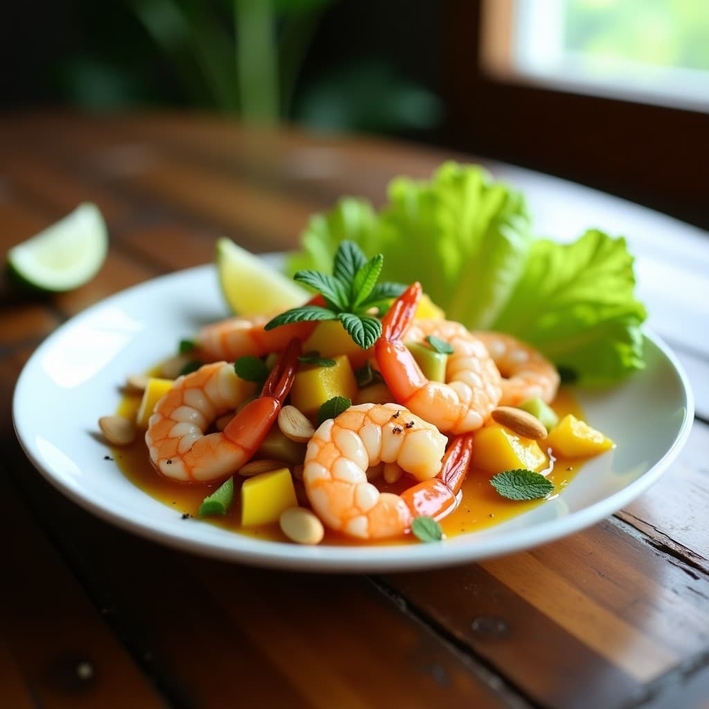Ceviche de Camarones con Mango y Chile Habanero: Receta Costarricense Keto y Sin Gluten