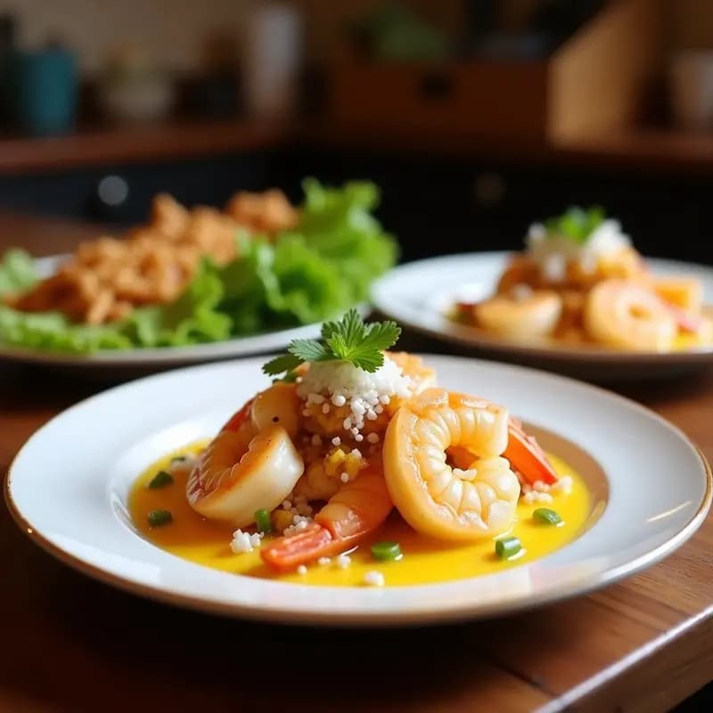 Ceviche de Camarones con Maracuyá y Coco Rallado: Receta Ecuatoriana Exótica