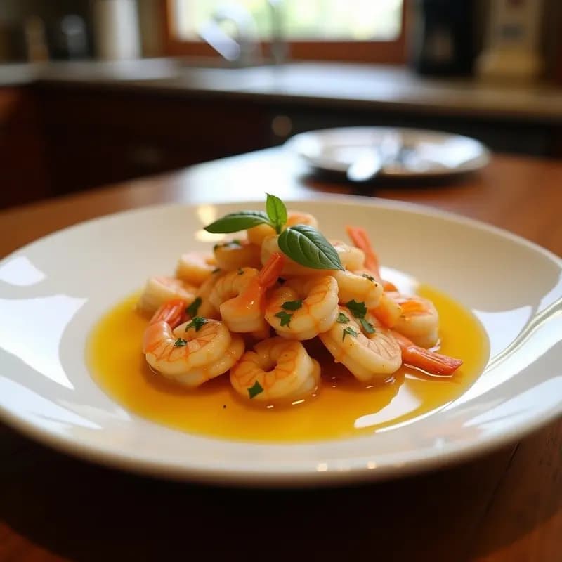 Ceviche de Camarones con Pura Vida de Maracuyá y Coco: Receta Costarricense Tropical