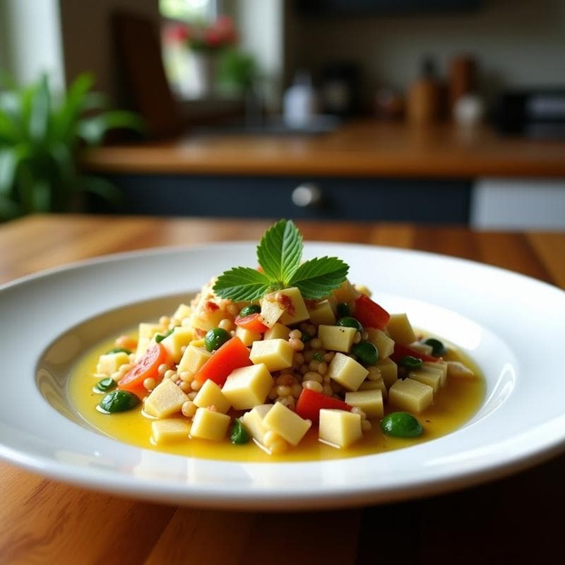 Ceviche de Camu Camu y Coral de Algas: Receta Peruana Vegana con Toque Marina