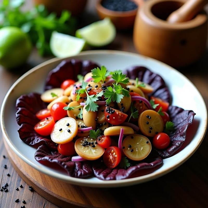 Ceviche de Champiñones y Algas Nori: Receta Peruana Vegana y Sin Gluten