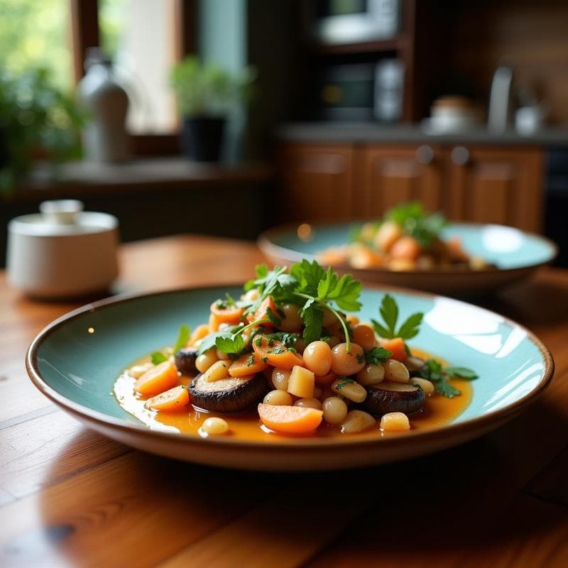 Ceviche de Champiñones Portobello y Algas: Entrante Vegano con Toque Marino