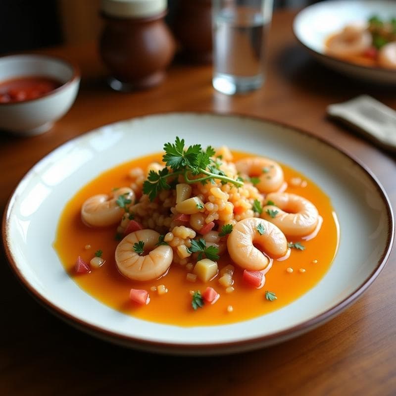 Ceviche de Champiñones y Litchi con Leche de Tigre de Tamarindo: Receta Fusion Indo-Peruana Crudivegana