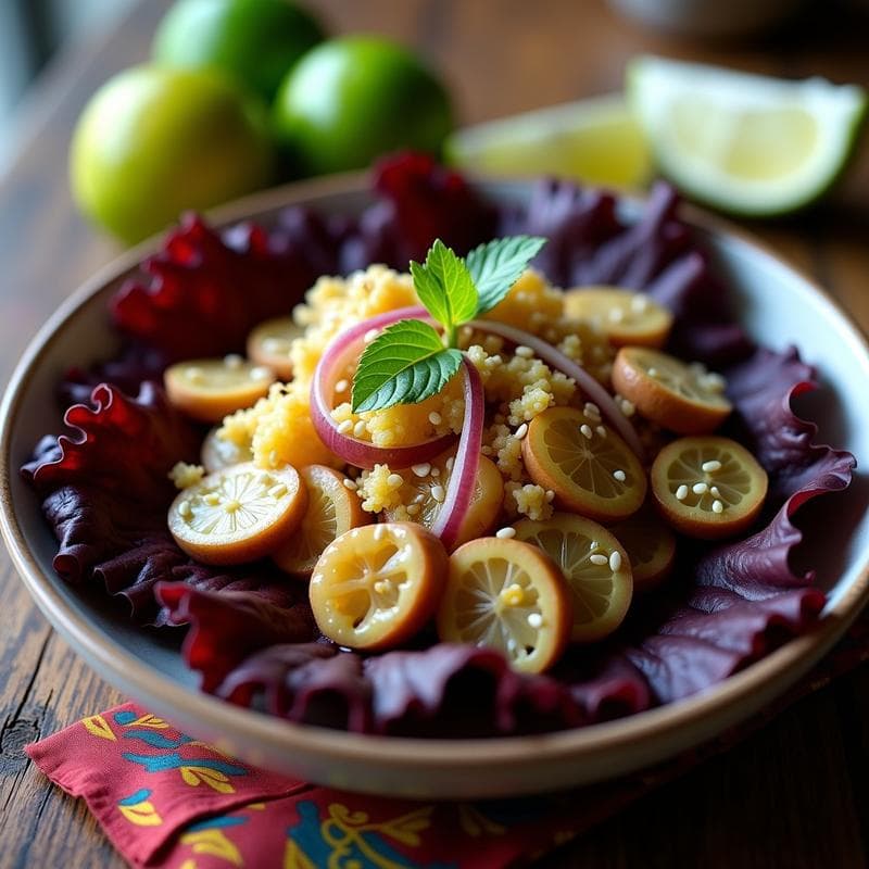 Ceviche de Champiñones y Lúcuma: Receta Peruana Vegana con Toque Andino en 15 Minutos
