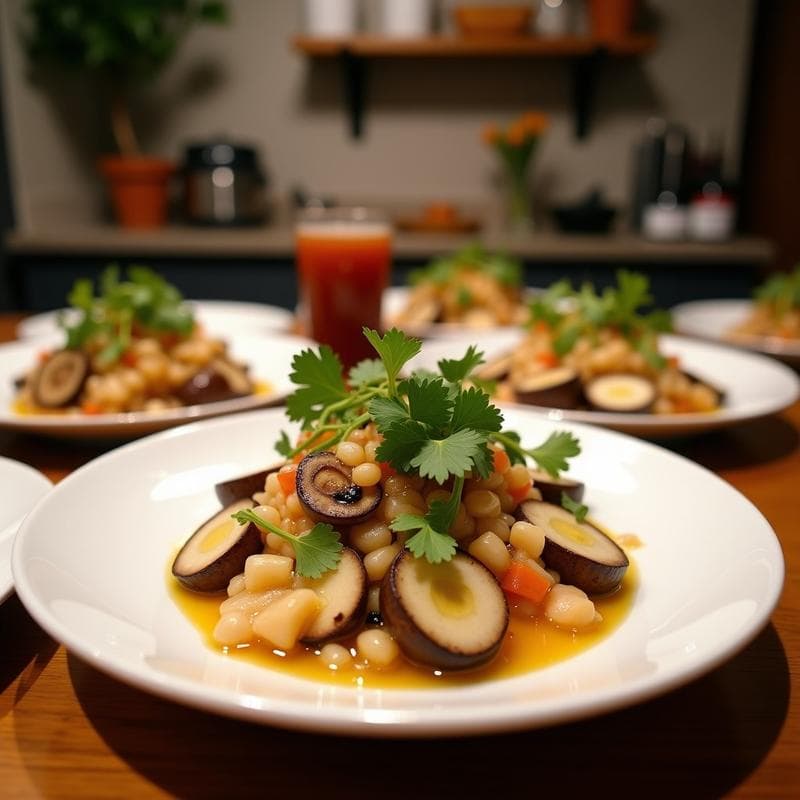 Ceviche de Champiñones Portobello y Miso Blanco: Receta Peruana-Japonesa Keto en 20 Minutos
