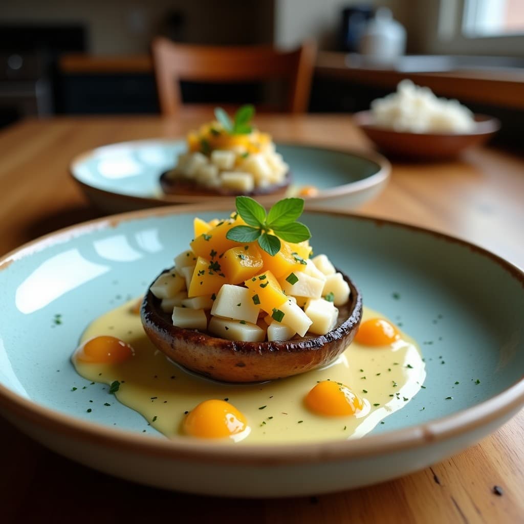 Ceiche de Champiñones Portobello con Leche de Coco y Cítricos: Receta Vegana Peruana en 15 Minutos