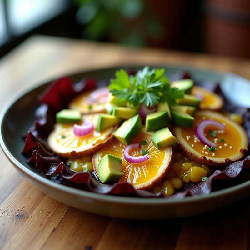 Ceviche de Champiñones Portobello y Lulo: Receta Vegana Colombiana con Toque Ácido