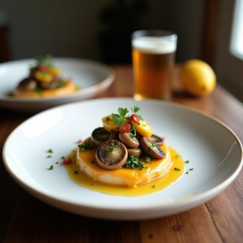 Ceiche de Champiñones Portobello y Maracuyá: Receta Peruana Fusion con Toque Cítrico en 15 Minutos