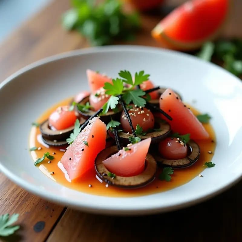 Ceviche de Champiñones Portobello y Pomelo Rosa: Receta Peruana Vegana y Refrescante