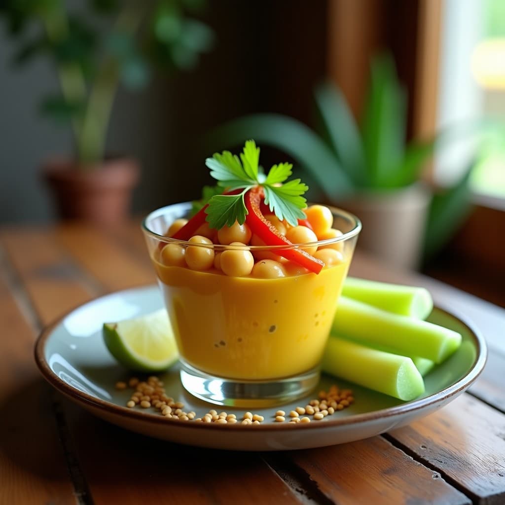 Ceiche de Chickpea y Pimiento Asado: Receta Vegana con Toque de Lima